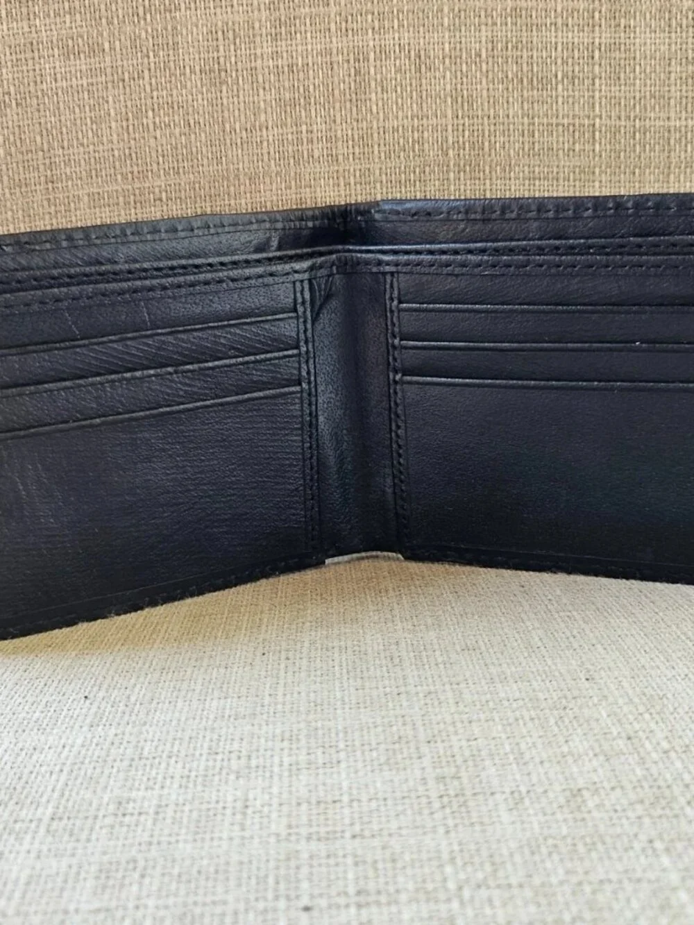 Handmade Wallet Billfold Black/White Real Hair Fur Cowhide Cardholder Purse New